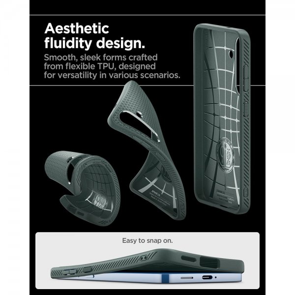 Spigen Samsung Galaxy S25 Kuori Liquid Air Abyss Green