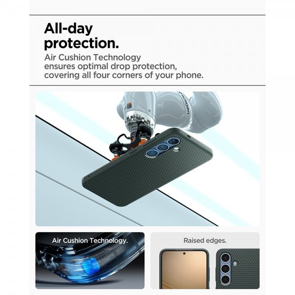 Spigen Samsung Galaxy S25 Kuori Liquid Air Abyss Green