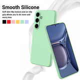 Samsung Galaxy S25 -suojakuori hihnalla, silikonia, vihreä