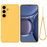 Samsung Galaxy S25 Kuori Hihnalla Silikoni Keltainen
