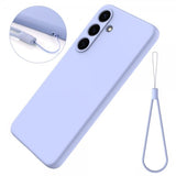 Samsung Galaxy S25 Kuori Hihnalla Silikoni Violetti