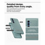 Spigen Samsung Galaxy S25 -suojakuori Parallax MagFit Sage Green