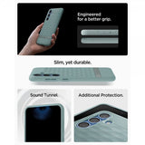 Spigen Samsung Galaxy S25 -suojakuori Parallax MagFit Sage Green
