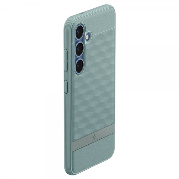 Spigen Samsung Galaxy S25 -suojakuori Parallax MagFit Sage Green