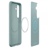 Spigen Samsung Galaxy S25 -suojakuori Parallax MagFit Sage Green