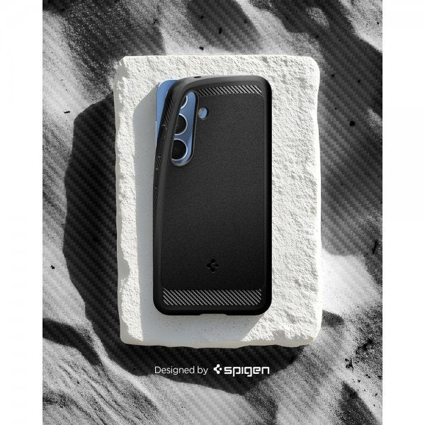 Spigen Samsung Galaxy S25 -suojakuori Rugged Armor MagFit Matte Black
