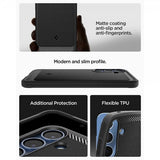Spigen Samsung Galaxy S25 -suojakuori Rugged Armor MagFit Matte Black