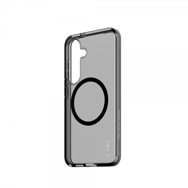 CARE by PanzerGlass Samsung Galaxy S25 -kuori Smokey MagSafe musta