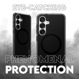 CARE by PanzerGlass Samsung Galaxy S25 -kuori Smokey MagSafe musta