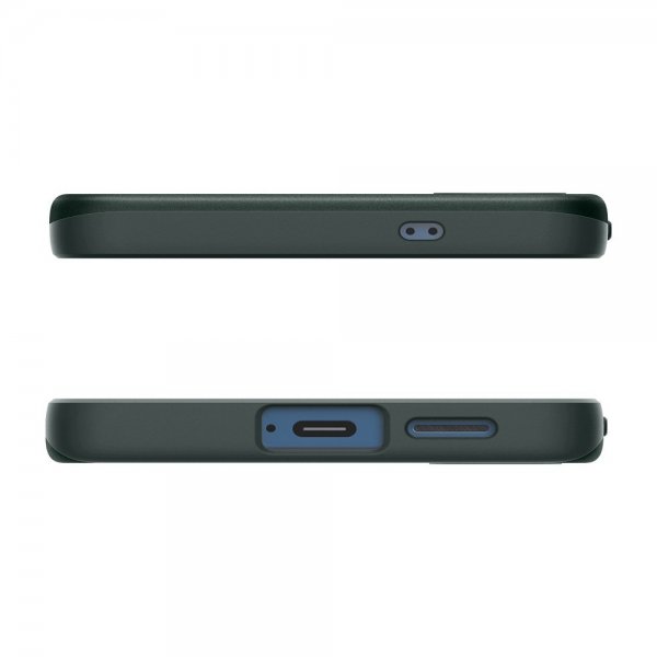 Spigen Samsung Galaxy S25 -kuori Thin Fit MagFit Abyss Green