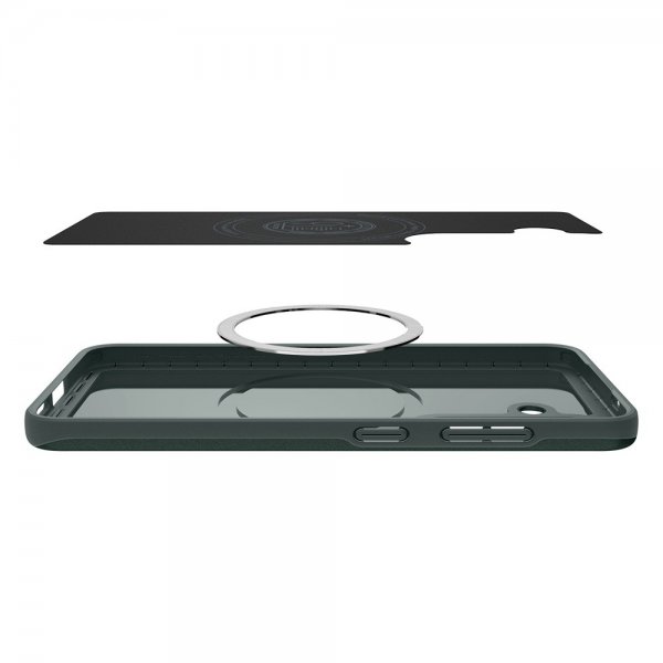 Spigen Samsung Galaxy S25 -kuori Thin Fit MagFit Abyss Green