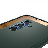 Spigen Samsung Galaxy S25 -kuori Thin Fit MagFit Abyss Green