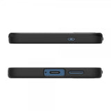 Spigen Samsung Galaxy S25 -kuori, Thin Fit MagFit, musta