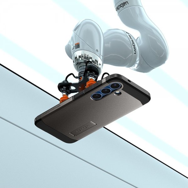 Spigen Samsung Galaxy S25 -suojakuori Tough Armor MagFit Gunmetal