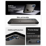 Spigen Samsung Galaxy S25 -suojakuori Tough Armor MagFit Gunmetal