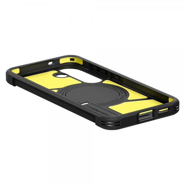 Spigen Samsung Galaxy S25 -suojakuori Tough Armor MagFit Gunmetal