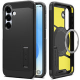 Spigen Samsung Galaxy S25 -kuori Tough Armor MagFit, musta