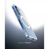 Spigen Samsung Galaxy S25 -suojakuori Ultra Hybrid MagFit kirkas valkoinen