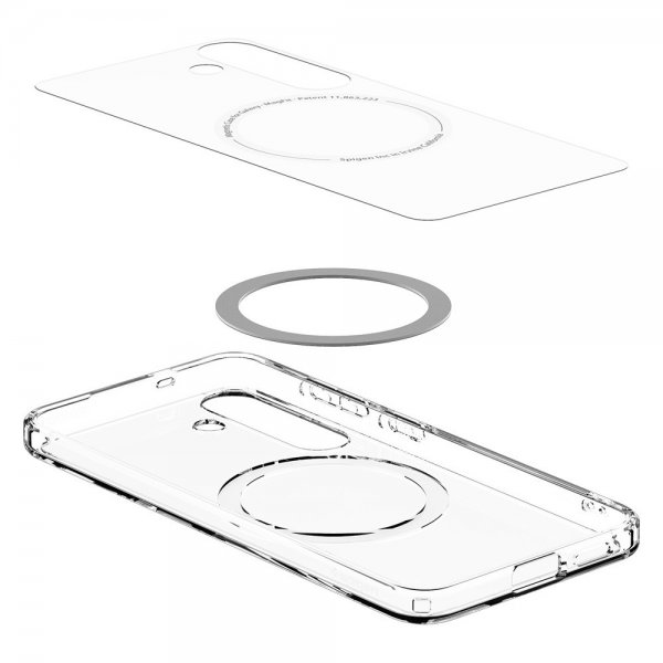 Spigen Samsung Galaxy S25 -suojakuori Ultra Hybrid MagFit kirkas valkoinen