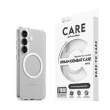 CARE by PanzerGlass Samsung Galaxy S25 -suojakuori Urban Combat MagSafe, valkoinen