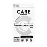 CARE by PanzerGlass Samsung Galaxy S25 -suojakuori Urban Combat MagSafe, valkoinen