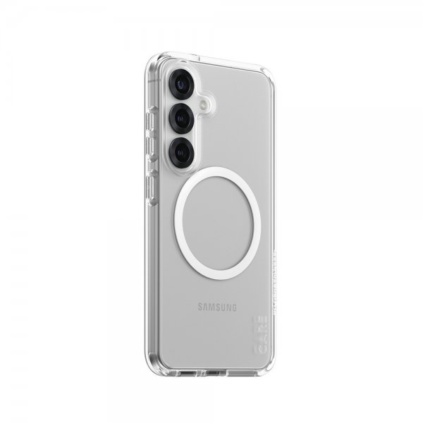 CARE by PanzerGlass Samsung Galaxy S25 -suojakuori Urban Combat MagSafe, valkoinen