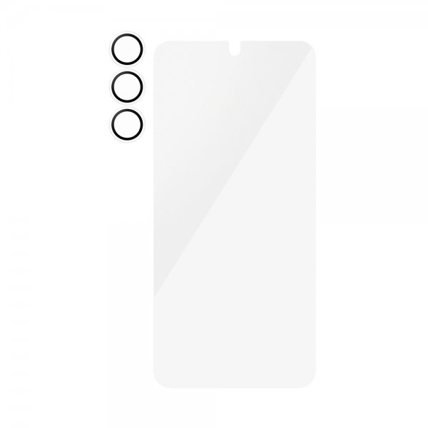 PanzerGlass Samsung Galaxy S25 -näytönsuoja ja kameran suojalasi 2-in-1-paketti