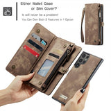 CaseMe Samsung Galaxy S25 Ultra Kotelo 008 Series Irrotettava Kuori Ruskea