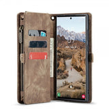 CaseMe Samsung Galaxy S25 Ultra Kotelo 008 Series Irrotettava Kuori Ruskea