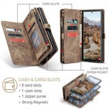 CaseMe Samsung Galaxy S25 Ultra Kotelo 008 Series Irrotettava Kuori Ruskea