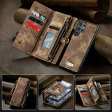 CaseMe Samsung Galaxy S25 Ultra Kotelo 008 Series Irrotettava Kuori Ruskea