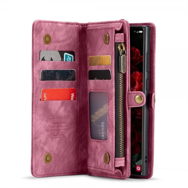 CaseMe Samsung Galaxy S25 Ultra Kotelo 008 Series Irrotettava Kuori Punainen