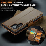 CaseMe Samsung Galaxy S25 Ultra Kotelo 023 Series Ruskea