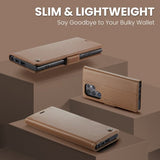 CaseMe Samsung Galaxy S25 Ultra Kotelo 023 Series Ruskea