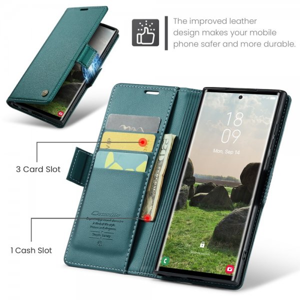 CaseMe Samsung Galaxy S25 Ultra Kotelo 023 Series Vihreä