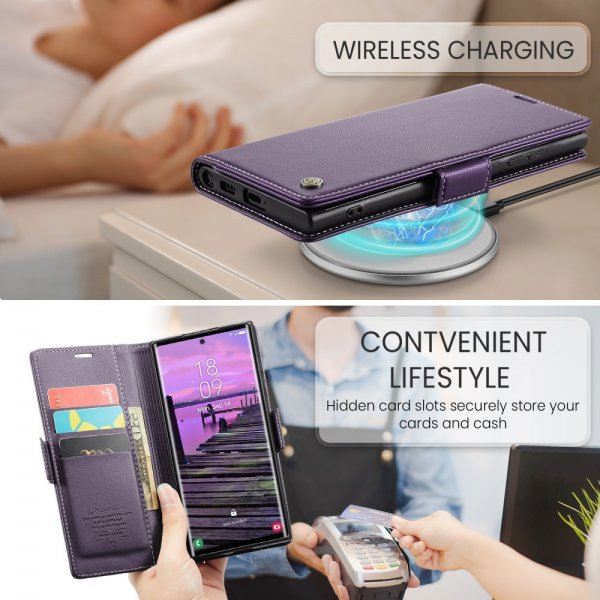 CaseMe Samsung Galaxy S25 Ultra Kotelo 023 Series Violetti