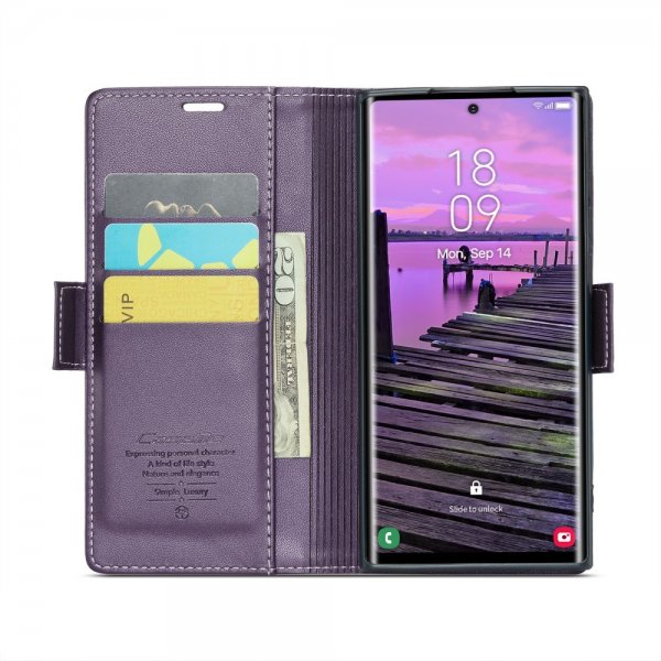 CaseMe Samsung Galaxy S25 Ultra Kotelo 023 Series Violetti