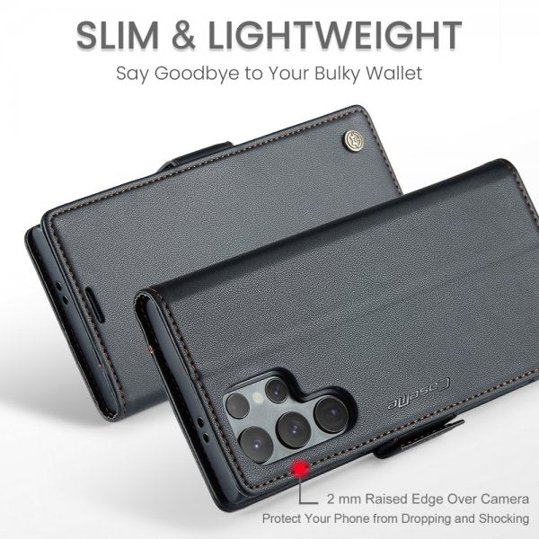 CaseMe Samsung Galaxy S25 Ultra Kotelo 023 Series Musta