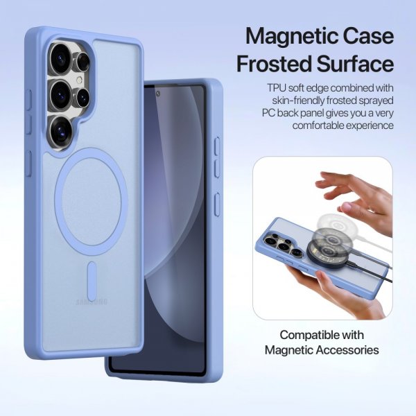 Dux Ducis Samsung Galaxy S25 Ultra -suojakuori 2-in-1 Lawa Series MagSafe sininen