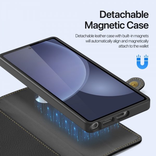 Dux Ducis Samsung Galaxy S S25 Ultra 2-in-1 Lawa Series MagSafe -suojakotelo, musta