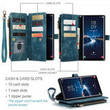 CaseMe Samsung Galaxy S25 Ultra C30 Series -kotelo, sininen