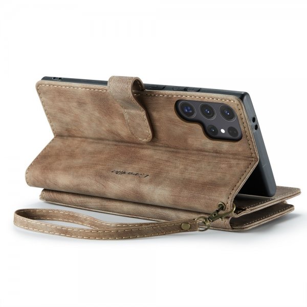 CaseMe Samsung Galaxy S25 Ultra -suojakotelo, C30 Series, ruskea