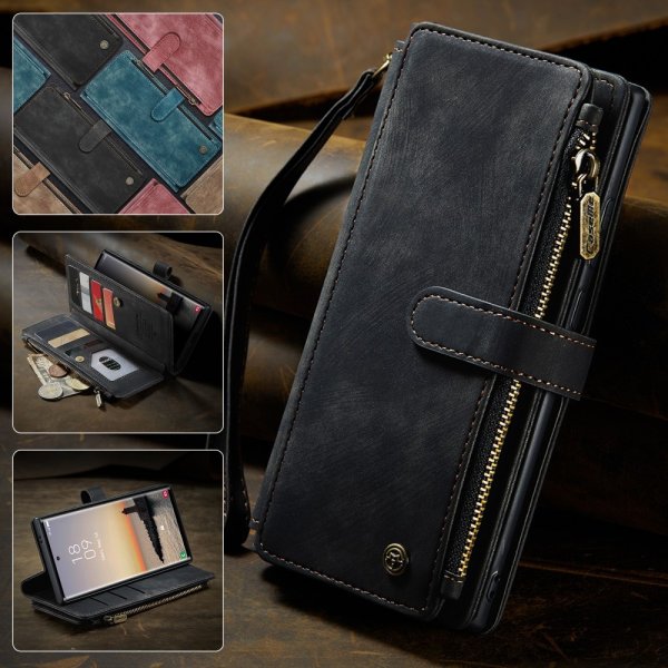 CaseMe Samsung Galaxy S25 Ultra C30 Series -suojakotelo, musta