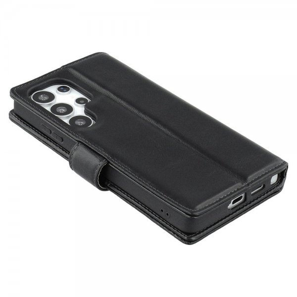 Nordic Covers Samsung Galaxy S25 Ultra Essential Leather Suojakotelo Raven Black