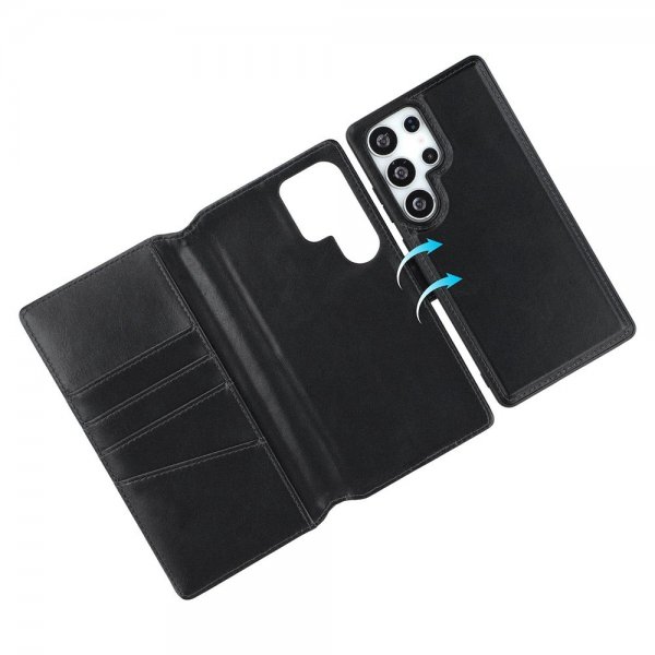 Nordic Covers Samsung Galaxy S25 Ultra -kotelo MagLeather Raven Black