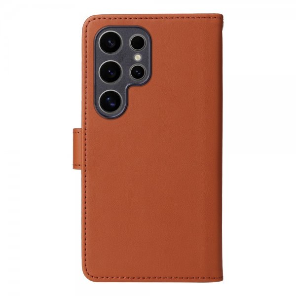 Betopnice Samsung Galaxy S25 Ultra Kotelo irrotettavalla kuorella 005 Ruskea