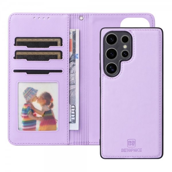 Betopnice Samsung Galaxy S25 Ultra Kuori irrotettavalla kuorella 005 Violetti