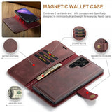 Dg.Ming Samsung Galaxy S25 Ultra Kotelo irrotettavalla kuorella Punainen