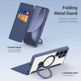 Dux Ducis Samsung Galaxy S25 Ultra Kotelo Skin X Pro Series Jalusta MagSafe Sininen