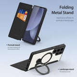 Dux Ducis Samsung Galaxy S25 Ultra -kotelo Skin X Pro Series Jalusta MagSafe Musta